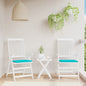 vidaXL Coussins de chaise de jardin lot de 2 turquoise 40x40x3cm tissu