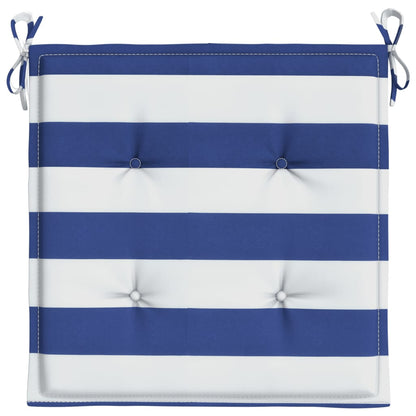 vidaXL Coussins de chaise de jardin lot de 6 50x50x3 cm tissu