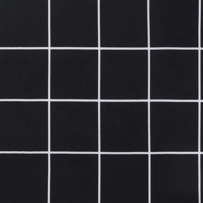 vidaXL Coussin de banc de jardin carreaux noir 100x50x3cm tissu oxford