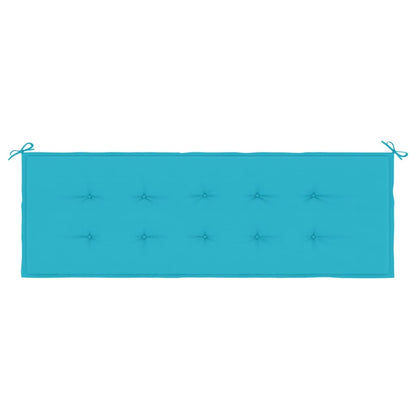 vidaXL Coussin de banc de jardin turquoise 150x50x3 cm tissu oxford
