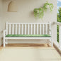 vidaXL Coussin de banc de jardin motif de feuilles 200x50x3 cm tissu