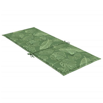 vidaXL Coussins de chaise à dossier haut 2 pcs modèle de feuille tissu