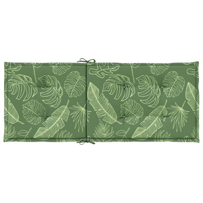 vidaXL Coussins de chaise à dossier haut 2 pcs modèle de feuille tissu