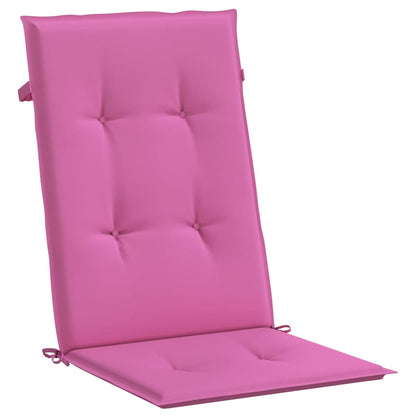 vidaXL Coussins de chaise à dossier haut 6 pcs rose tissu