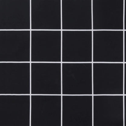 vidaXL Coussins de chaise 4 pcs carreaux noir 40x40x7 cm tissu