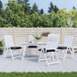 vidaXL Coussins de chaise 4 pcs carreaux noir 40x40x7 cm tissu