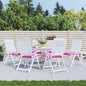 vidaXL Coussins de chaise 6 pcs rose 40x40x7 cm tissu