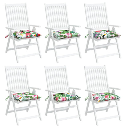 vidaXL Coussins de chaise 6 pcs multicolore 50x50x7 cm tissu oxford