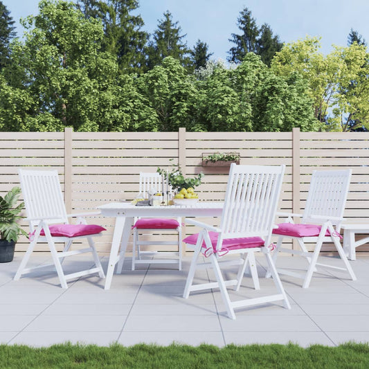 vidaXL Coussins de chaise 4 pcs rose 50x50x7 cm tissu oxford
