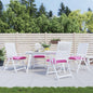 vidaXL Coussins de chaise 4 pcs rose 50x50x7 cm tissu oxford