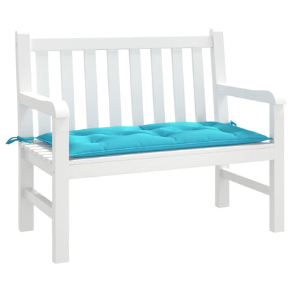 vidaXL Coussin de banc turquoise 100x50x7 cm tissu