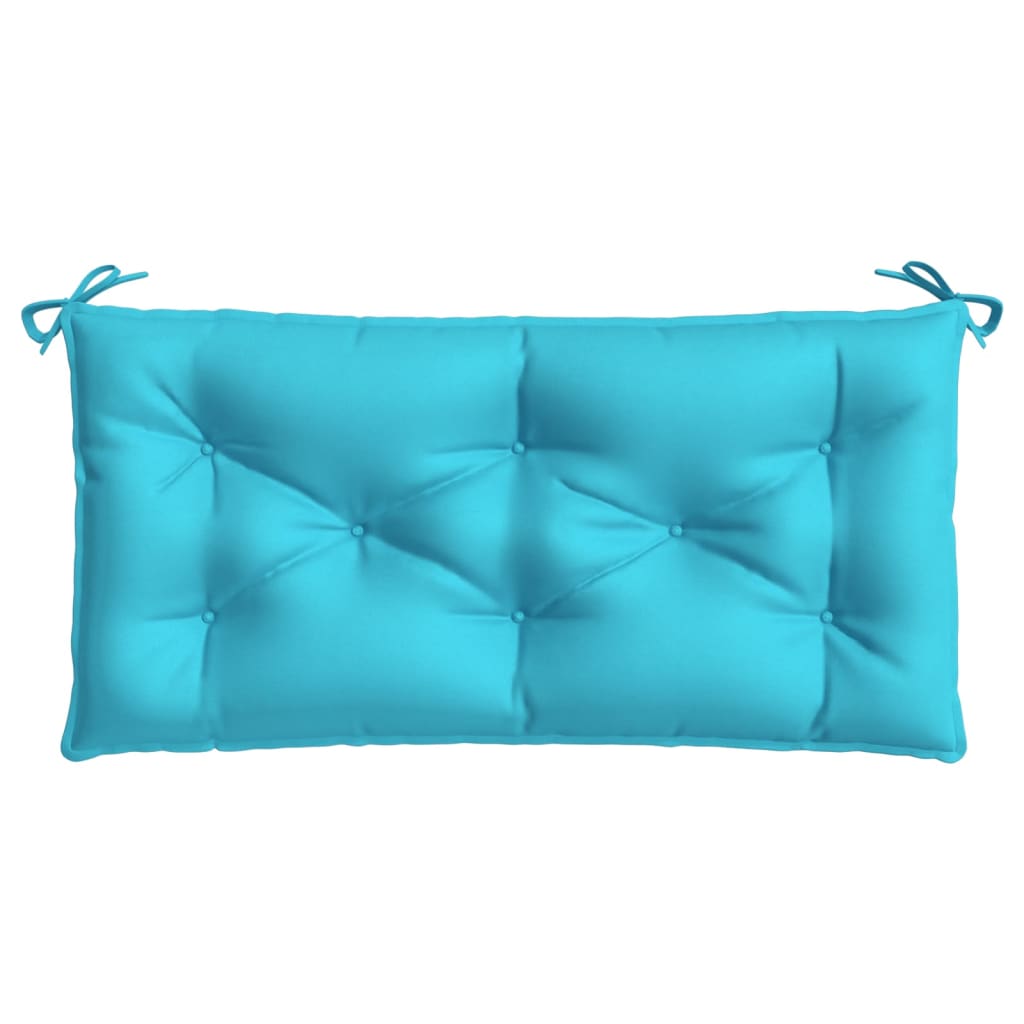 vidaXL Coussin de banc turquoise 100x50x7 cm tissu
