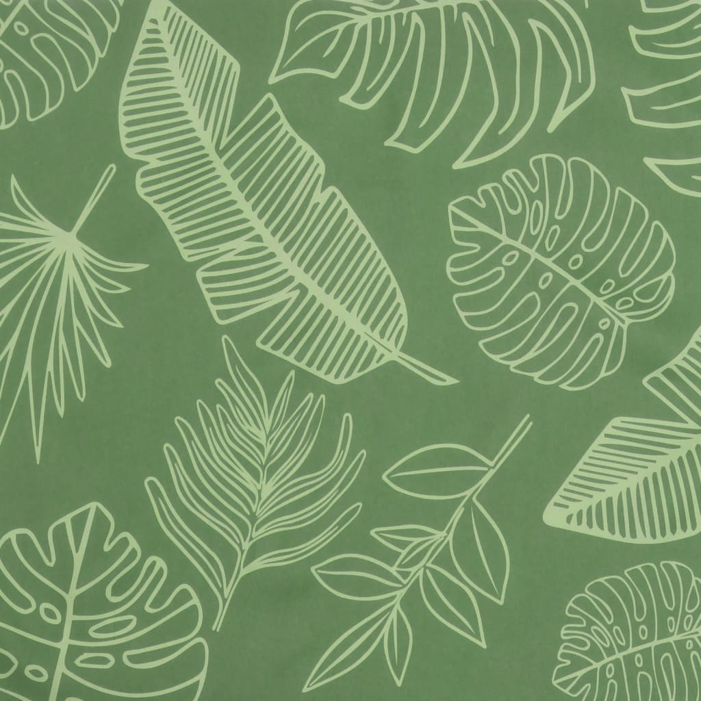 vidaXL Coussin de banc de jardin motif de feuilles 120x50x7 cm tissu