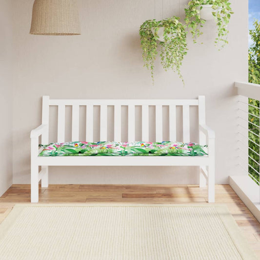 vidaXL Coussin de banc de jardin multicolore 150x50x7 cm tissu oxford