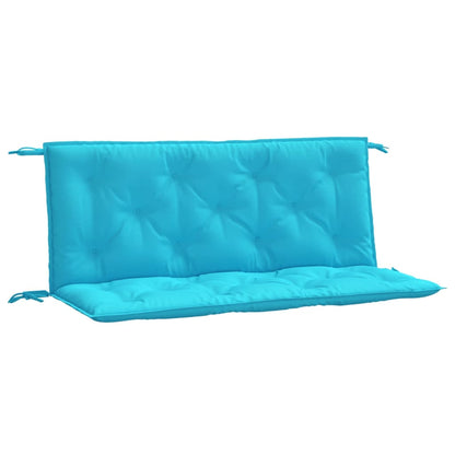 vidaXL Coussins de banc de jardin lot de 2 turquoise 120x50x7 cm tissu