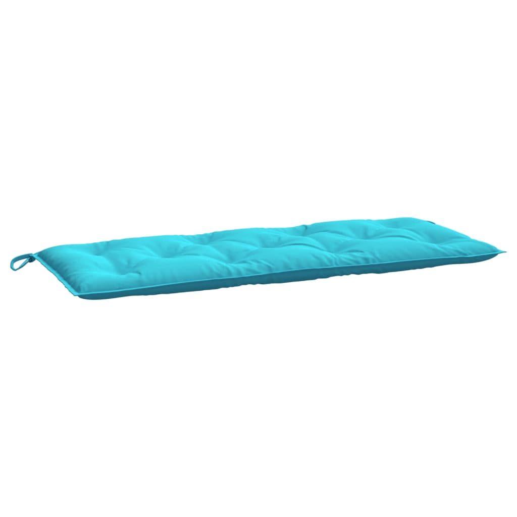 vidaXL Coussins de banc de jardin lot de 2 turquoise 120x50x7 cm tissu