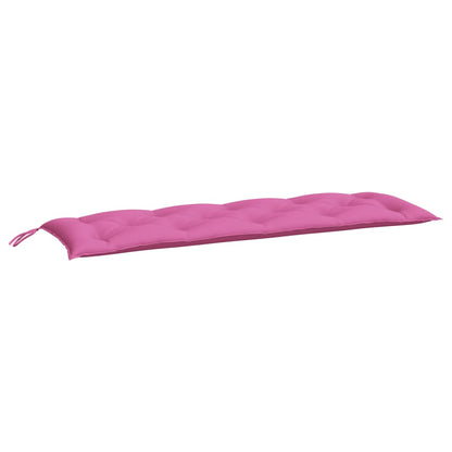 vidaXL Coussins de banc de jardin lot de 2 rose 150x50x7 cm tissu