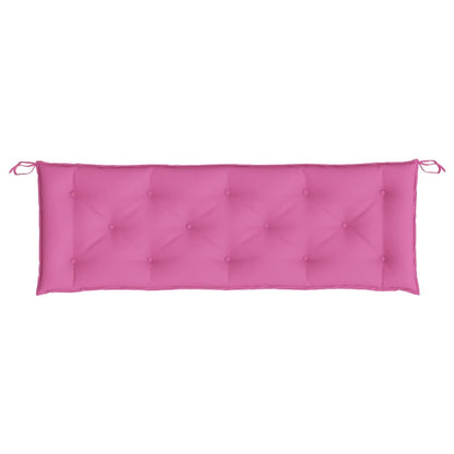 vidaXL Coussins de banc de jardin lot de 2 rose 150x50x7 cm tissu