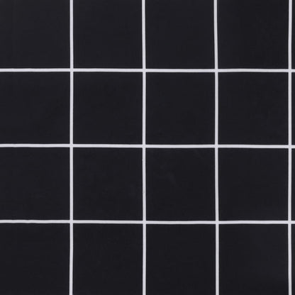 vidaXL Coussins de banc de jardin 2 pcs motif à carreaux noir