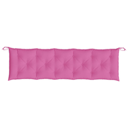 vidaXL Coussins de banc de jardin 2 pcs rose tissu Oxford