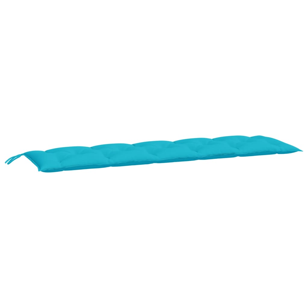 vidaXL Coussins de banc de jardin 2 pcs turquoise tissu Oxford