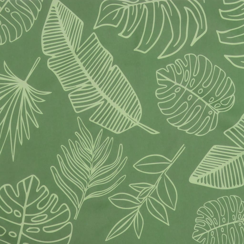 vidaXL Coussins de banc de jardin lot de 2 motif de feuilles tissu