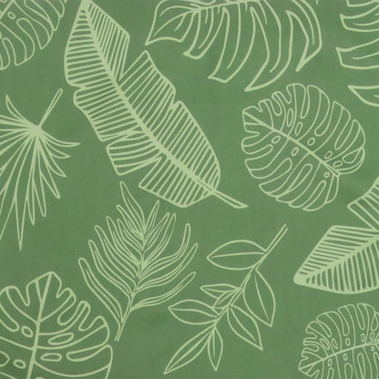 vidaXL Coussins de banc de jardin lot de 2 motif de feuilles tissu