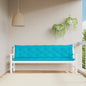 vidaXL Coussins de banc de jardin lot de 2 turquoise 200x50x7 cm tissu