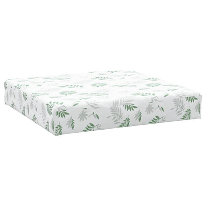 vidaXL Coussins de palette 3 pcs motif de feuilles tissu Oxford