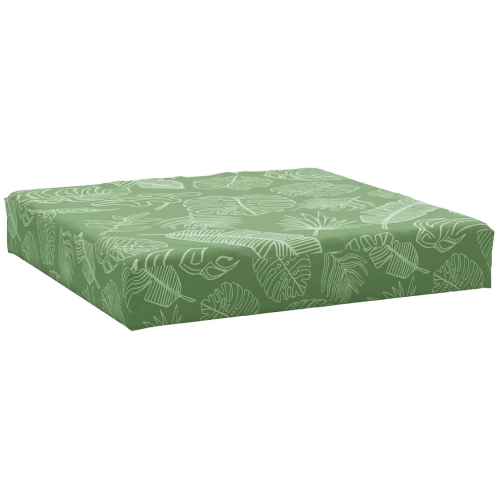 vidaXL Coussins de palette 3 pcs motif de feuilles tissu Oxford