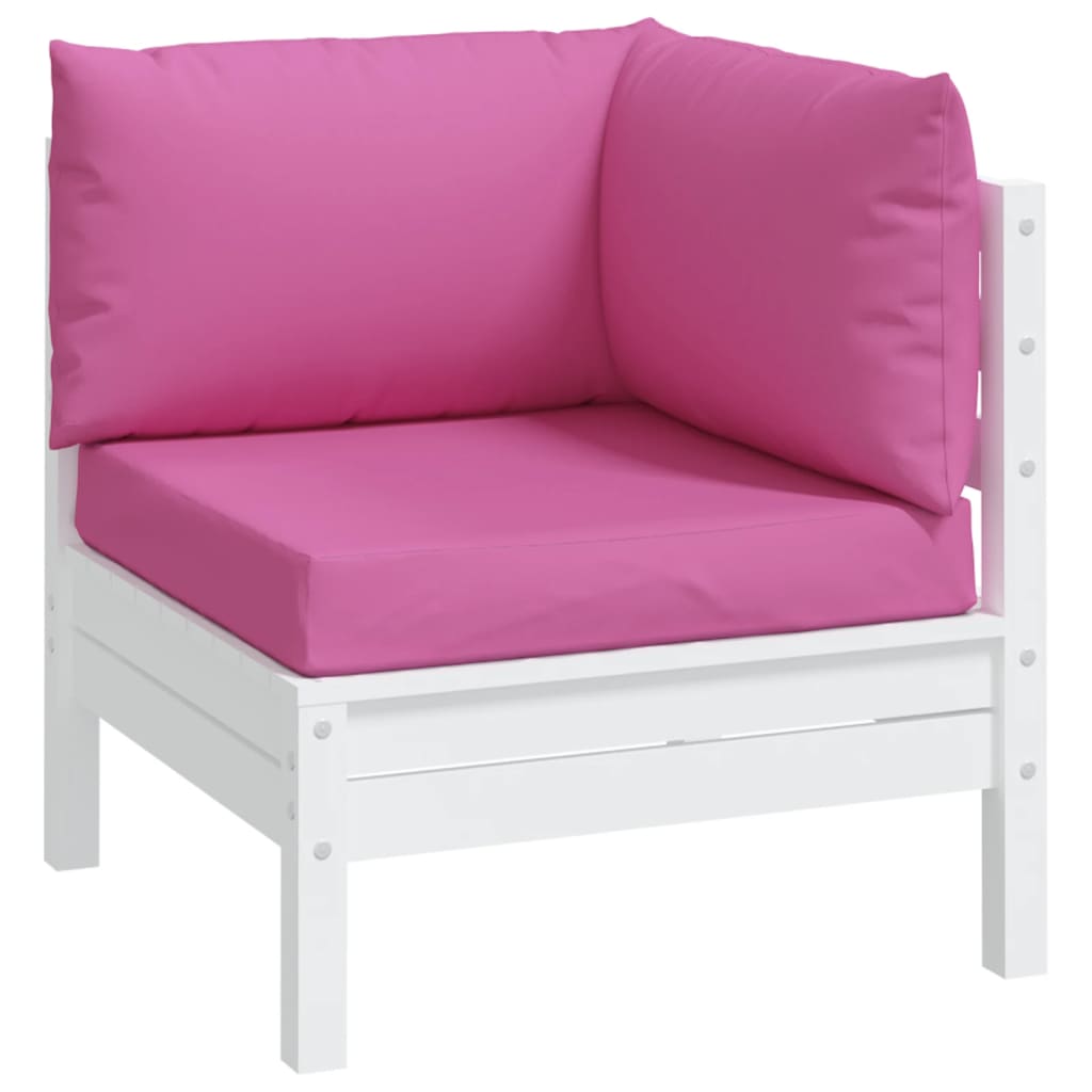 vidaXL Coussins de palette 3 pcs rose tissu Oxford