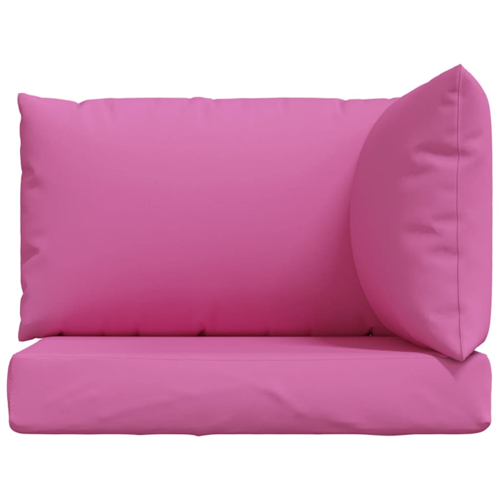 vidaXL Coussins de palette 3 pcs rose tissu Oxford