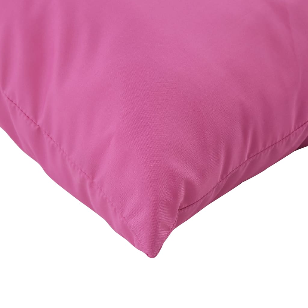 vidaXL Coussins de palette 3 pcs rose tissu Oxford