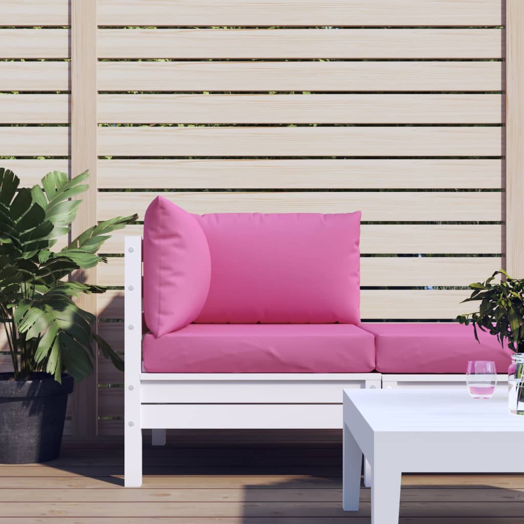 vidaXL Coussins de palette 3 pcs rose tissu Oxford