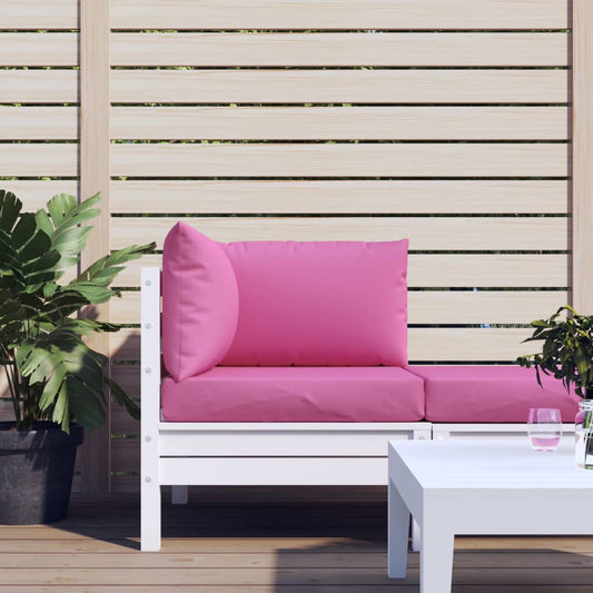 vidaXL Coussins de palette 3 pcs rose tissu Oxford