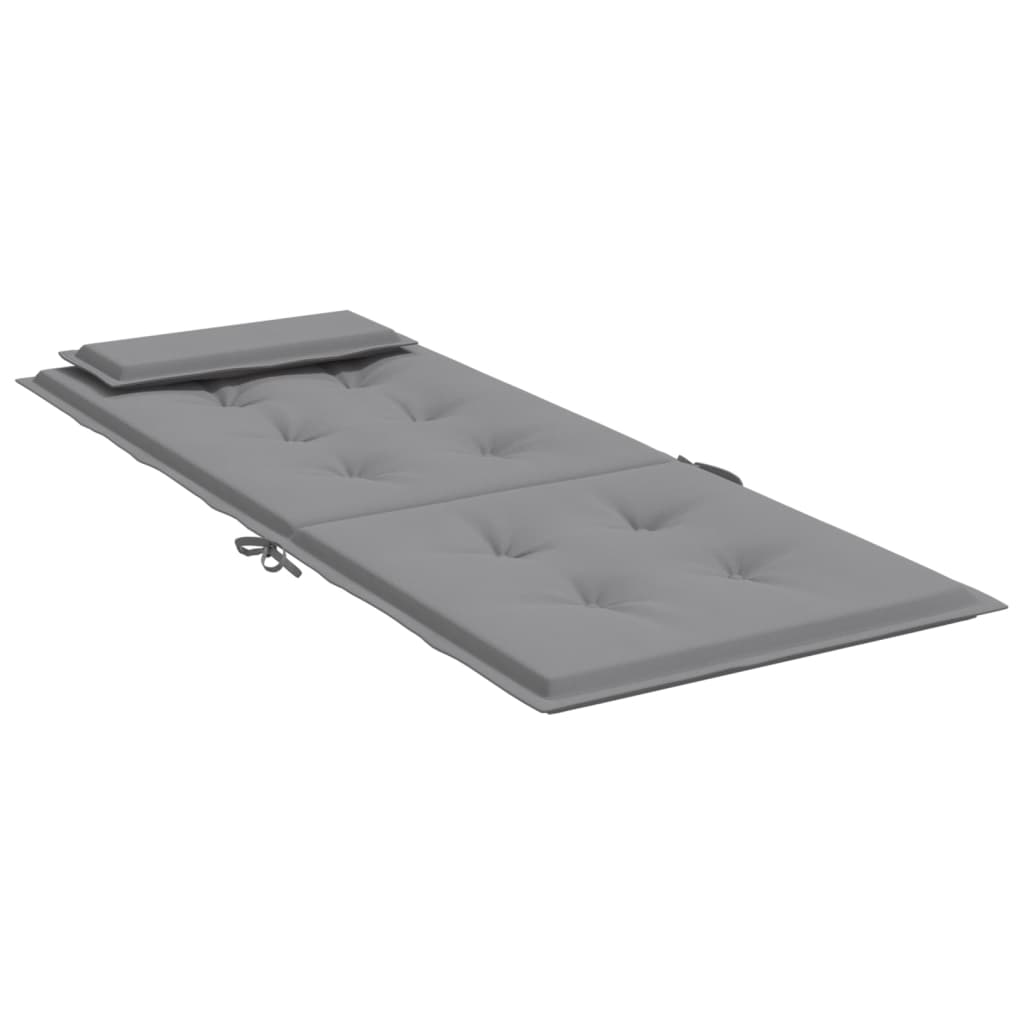vidaXL Coussins de chaise à dossier haut lot de 6 gris tissu oxford