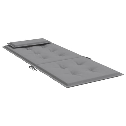 vidaXL Coussins de chaise à dossier haut lot de 6 gris tissu oxford