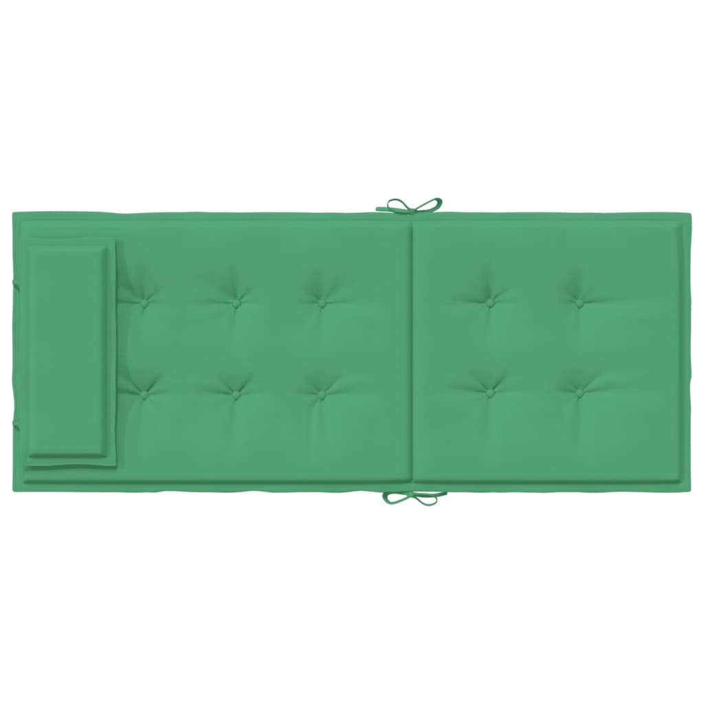 vidaXL Coussins de chaise à dossier haut lot de 4 vert tissu oxford