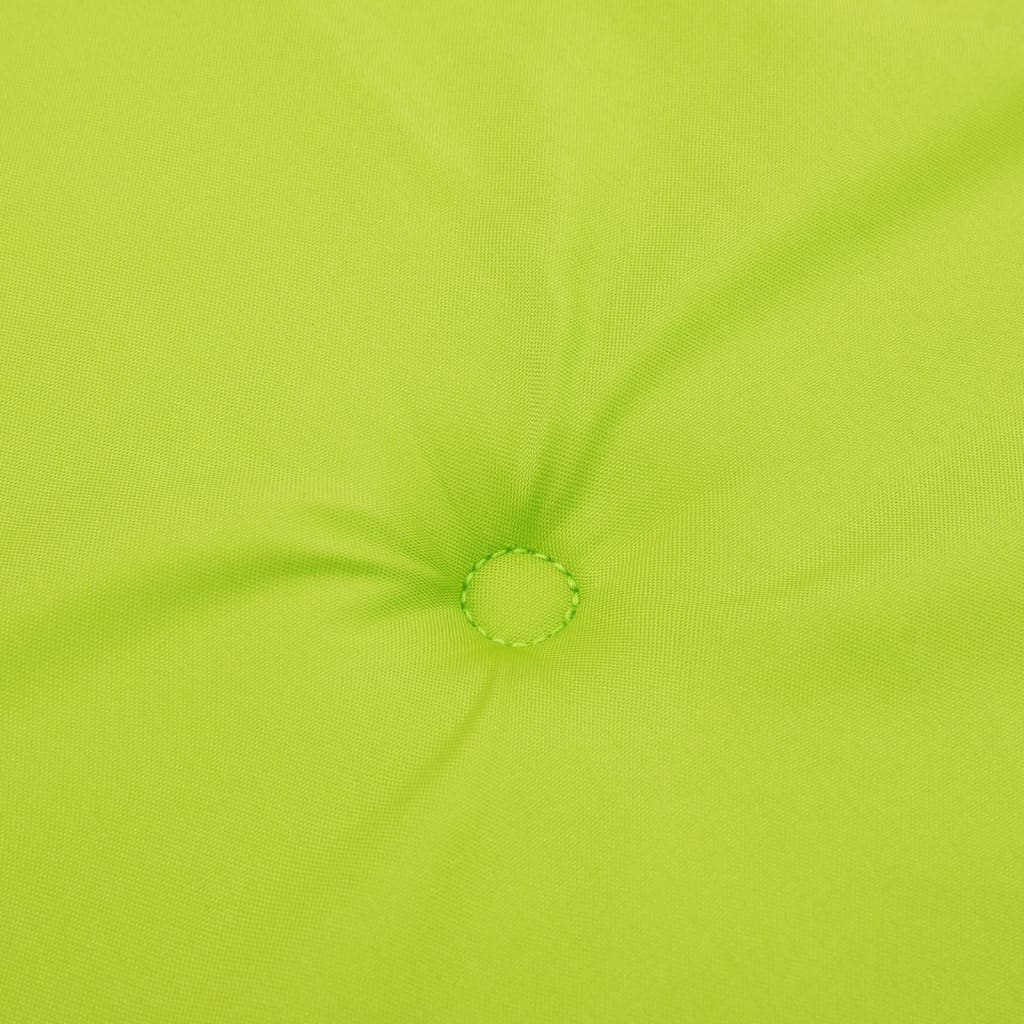 vidaXL Coussins de chaise à dossier haut lot de 2 vert vif
