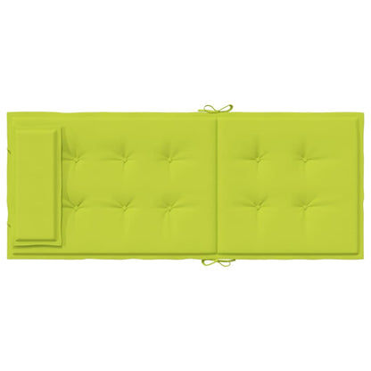 vidaXL Coussins de chaise à dossier haut lot de 4 vert vif