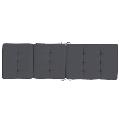 vidaXL Coussins de chaise longue lot de 2 anthracite tissu oxford