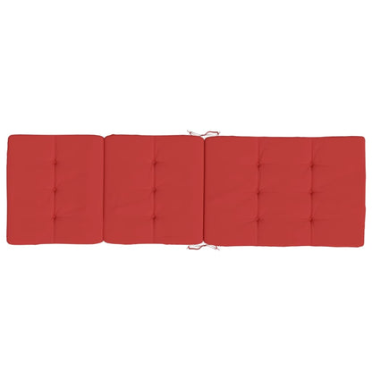vidaXL Coussins de chaise longue lot de 2 rouge tissu oxford