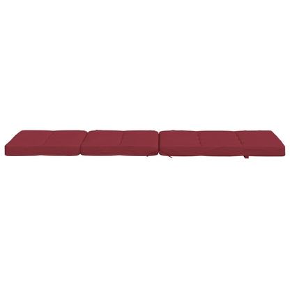 vidaXL Coussins de chaise longue lot de 2 rouge bordeaux tissu oxford