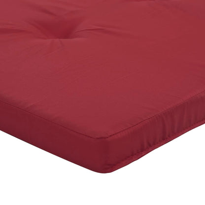 vidaXL Coussins de chaise longue lot de 2 rouge bordeaux tissu oxford