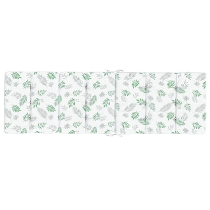 vidaXL Coussins de chaise longue lot de 2 motif de feuilles
