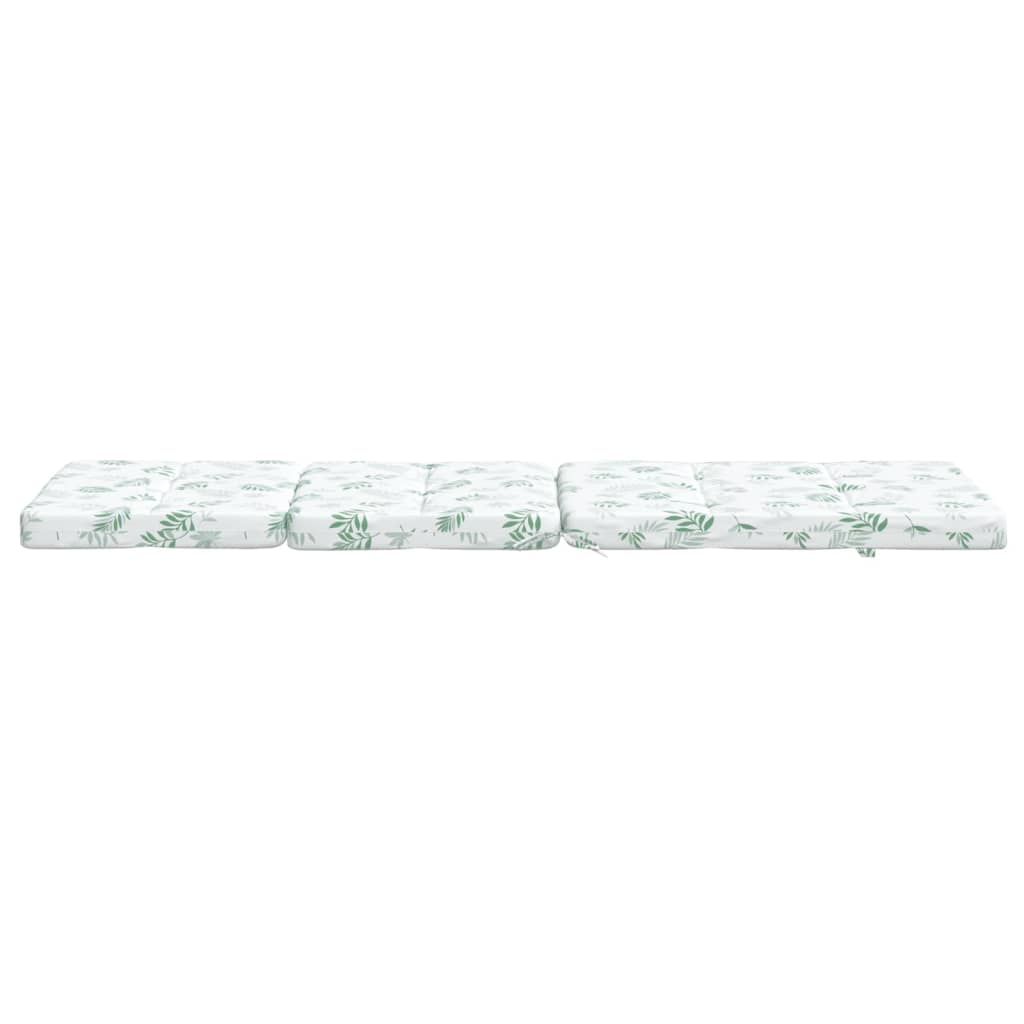 vidaXL Coussins de chaise longue lot de 2 motif de feuilles