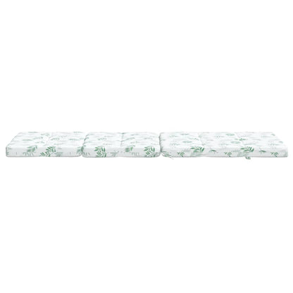 vidaXL Coussins de chaise longue lot de 2 motif de feuilles