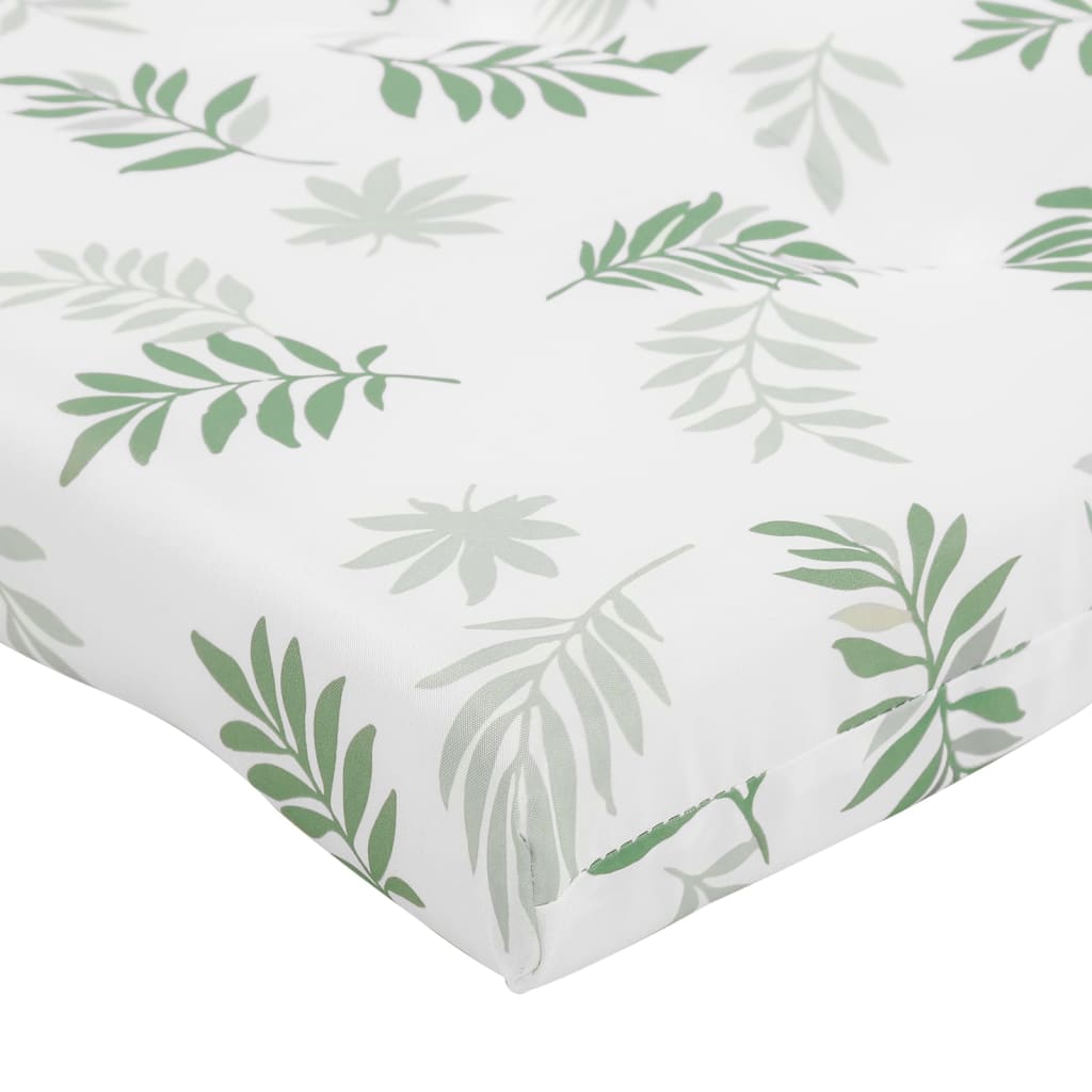 vidaXL Coussins de chaise longue lot de 2 motif de feuilles