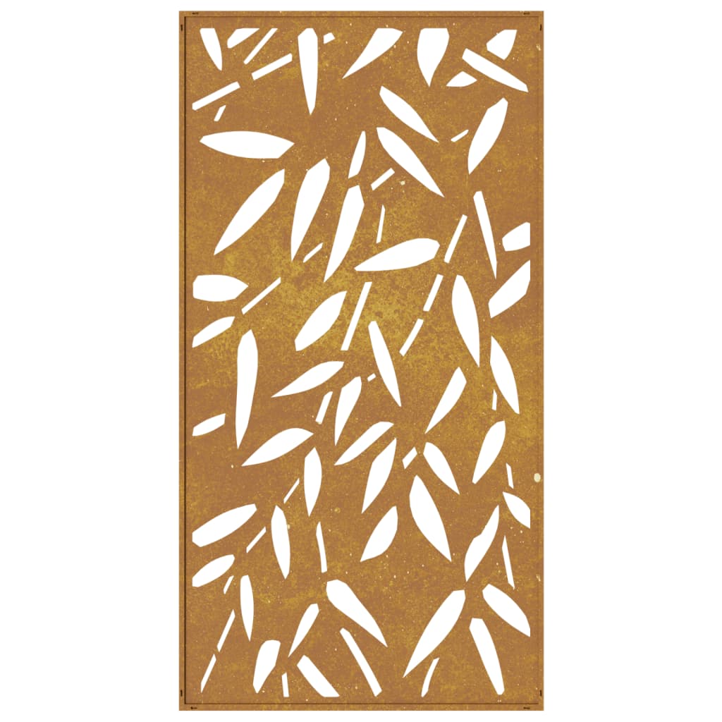 vidaXL Décoration murale jardin 105x55 cm design de feuille de bambou
