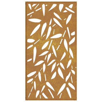 vidaXL Décoration murale jardin 105x55 cm design de feuille de bambou